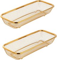 Panier de rangement multifonction en fil de fer à un seul niveau, style industriel, pour la cuisine