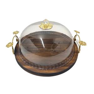 Magnifique support à gâteau en fil de fer métallique, finition blanc poudré, pour décorations de fêtes de Noël et d'événements. - Product Image 2