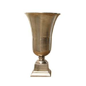 Florero de Metal de Grado Certificado con Acabado Dorado, Diseño Moderno Personalizable para Decoración de Bodas y Hogar - Product Image 1