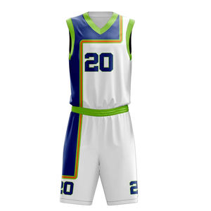 Nouvelles tenues de basketball pour adultes, design tendance, respirantes, imprimées, séchage rapide, ensemble de maillots de basketball sublimés, très demandées - Product Image 2