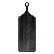 Vente en gros de bloc à découper noir personnalisé planche à découper en bois de cuisine teck acacia noyer avec poignée pour fromage fruits - Product Image 2