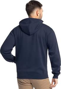 Sweat à capuche rétro vintage imprimé personnalisé brodé 520 g/m² pour hommes Boxy Fit Baggy Double fermeture éclair 100% coton éponge Sun Faded Hooded - Product Image 6
