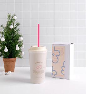[Fabriqué en Corée] Gobelet en plastique PP réutilisable, confortable et durable avec couvercle 16oz 450ml par OHBOTTLE - Product Image 3