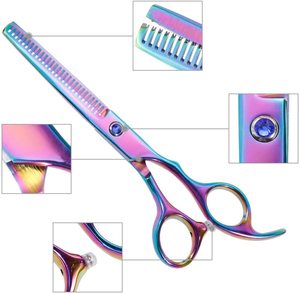 กรรไกรตัดผมทรงแบนดีไซน์แฟชั่นใหม่ขนาด6.0นิ้ว - Product Image 2