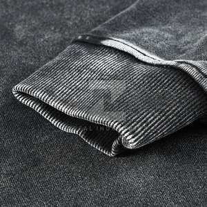 Sweats à capuche grande taille délavés à l'acide OEM avec logo personnalisé hiver hommes 100% tissu doux en coton polaire de haute qualité - Product Image 5