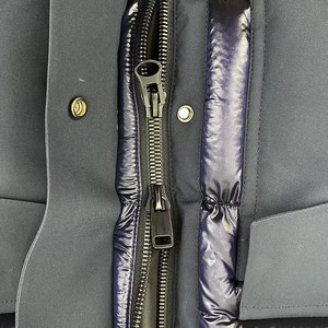 Blouson aviateur pour homme en toile imperméable d'hiver, style urbain, anti-plis, fermeture éclair sur le devant, vente en gros - Product Image 6