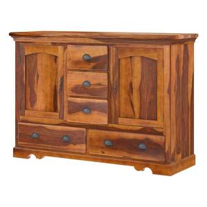 ตู้ไม้สักเนื้อแข็งทำด้วยมือ5ลิ้นชัก2ประตูตู้เก็บของเรียบง่ายเป็นมิตรต่อสิ่งแวดล้อมสำหรับบ้านห้องรับประทานอาหารห้องนอน - Product Image 2