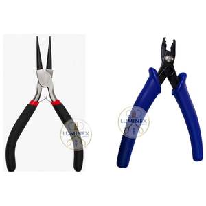 5 piezas de joyería de acero inoxidable de alta calidad, Mini Juego de Herramientas de alicates para cadena redonda DIY, cortador de nariz doblada, crimpadora - Product Image 2