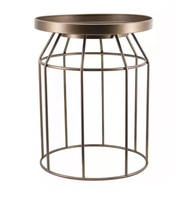 Table basse en fer forgé de console moderne dorée de luxe de qualité supérieure avec dessus en verre trempé pour la décoration de la maison en vente