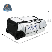 LAMATEX Sports Custom Baseball Bag avec roues Catcher Equipment sac de baseball et sac de baseball Player Roller Bat
