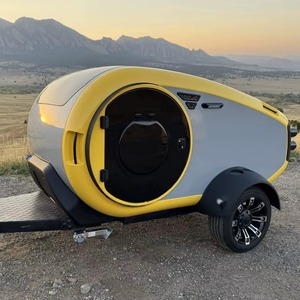 DEAL Compact 11FT Teardrop Camper Trailer Spacieuse et riche en fonctionnalités pour les couples avec lit et rangement - Remorques de voyage - Product Image 3