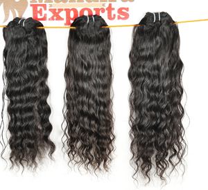 100% Cuticle Aligned Raw Virgin Natural Bundles Black Wavy Unprocessed Vendors Temple Human Indian <b>Hair</b> <b>Extensions</b> - Product Image 4