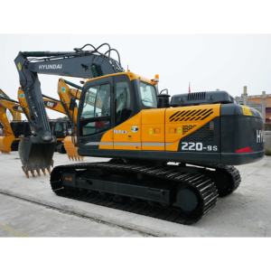 Excavatrice sur chenilles Hyundai 220-9s d'occasion à vendre, poids opérationnel de 35 tonnes, bonnes performances, prix avantageux, attache de godet, 1 unité - Product Image 4