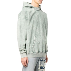 Men 100% Cotton Acid Wash <b>Hoodie</b> <b>Plain</b> Dyed Breathable and Quick Dry for Casual and Outdoor Winter Wear Digital Printing 2026 - Product Image 2