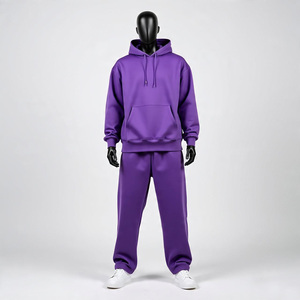 Conjunto de pantalones de chándal y Sudadera con capucha con logotipo personalizado completo de alta calidad, traje deportivo, chándal, conjunto de dos piezas, chándal para correr para hombre - Product Image 4
