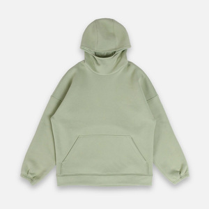 แจ็กเก็ตมีฮู้ดแบบสวมหัวและซิปยืดหยุ่นแบบมีฮู้ดปรับได้ทันสมัยสำหรับผู้ชายเสื้อแจ็คเก็ตแบบสวมหัวทรงโอเวอร์ไซส์ใส่สบาย - Product Image 4