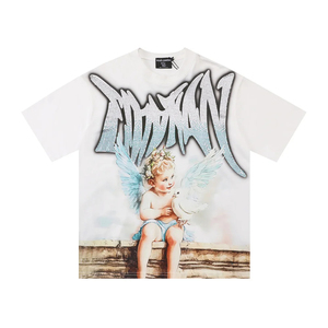 แบรนด์แฟชั่นอเมริกัน MIXED EMOTION เสื้อยืดแขนสั้นผ้าฝ้ายเสื้อตัวสั้น - Product Image 1