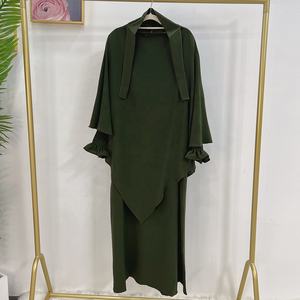 Tenue de prière musulmane, vêtements islamiques, Ramadan Eid, Hijab, dubaï, turquie, Abaya avec foulard Extra Long, Khimar Jilbab - Product Image 2