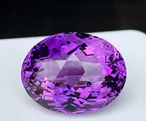 Atractiva Piedra Preciosa de Amatista Africana Suelta, Forma Ovalada, Gemas Semipreciosas de Amatista con Corte Facetado, Regalo para Ella - Product Image 3