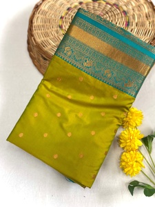 Soie traditionnelle indienne Paithani avec bordure tissée Saree Femme Fabricant de mode de l'Inde au taux le plus bas - Product Image 4