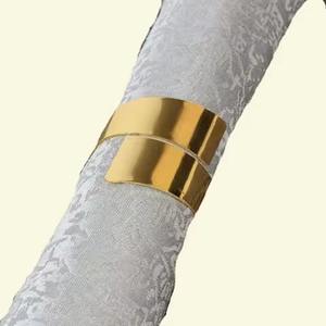 Anillos para Servilletas de Aluminio con Diseño de Hoja Cortada con Láser, Decoración Ecológica para Mesa de Comedor, Color y Tamaño Personalizables - Product Image 3