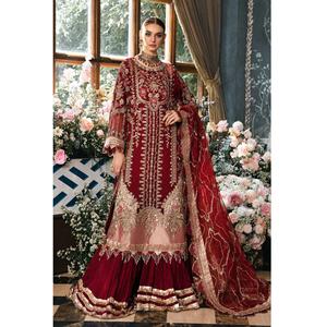 Nouvelle robe musulmane pour femmes de taille personnalisée de conception pakistanaise avec un motif brodé, robe pakistanaise pour femmes WS INTERNATIONAL - Product Image 6