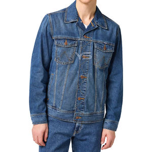 Chaqueta de mezclilla recubierta de estilo informal de invierno para hombre con decoración de botones Método de tejido no tejido de viscosa Suministro ODM - Product Image 1