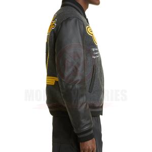 Custom Moda OEM bordado chenille parche chaqueta Universidad Varsity Letterman chaqueta para los hombres/HIGH STREET - Product Image 3
