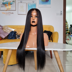 Vente en gros Perruque cheveux Remy lisse et soyeux à long os Vente en gros pas cher Prix HD Front Lace Perruque cheveux humains bruts vietnamiens - Product Image 2