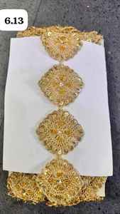 Encaje Floral con Cuentas Ecológico de Alta Calidad, Adorno de Perlas y Cristales Hecho a Mano para Vestidos de Novia, Ropa de Negocios - Product Image 2