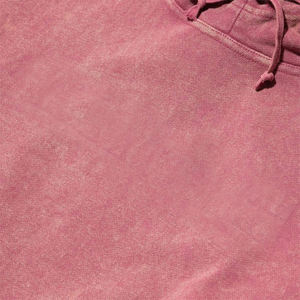 Conjunto de pantalones de chándal con capucha de algodón 100% al por mayor, logotipo personalizado con cremallera, lavado de piedra de gran tamaño, lavado con ácido, lavado al sol, bordado - Product Image 3