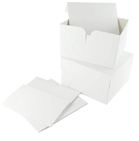 Boîtes cadeaux en carton recyclé léger et durable, 3 plis, blanches, 6x5x2 pouces, pour l'emballage, le stockage et l'expédition de petits produits