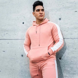 2024ชุดวอร์มสำหรับผู้ชายดีไซน์ใหม่ล่าสุดผ้าฟลีซผ้าฝ้าย100% ออกแบบได้ตามต้องการสี - Product Image 4