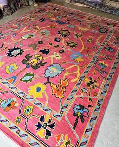 100% alfombras persas tejidas a mano Oushak Rosa 12x15 juegos de área de estar precio de fábrica alta calidad pedido mínimo 1 pieza - Product Image 3