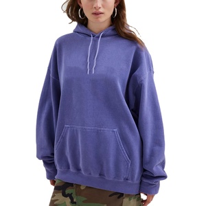 เสื้อฮู้ดสวมหัวโอเวอร์ไซส์ใส่ได้ทั้งชายและหญิงเสื้อสเวตเชิ้ตลำลองเปิดไหล่ตกเสื้อผ้าแนวสตรีทเฮฟวี่เวทกำหนดเองสำหรับฤดูหนาวโดย2026 BS - Product Image 5