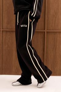 FULUX SPORTS Survêtement long 2 pièces pour femme, hiver, uni, brodé, surdimensionné, noir & pour - Product Image 6