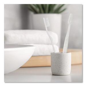Boardwalk White <b>Travel</b> <b>Toothbrushes</b> 144 Pack/Carton - Product Image 4