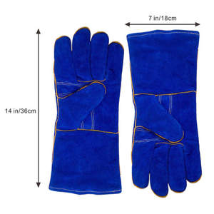 Gants de soudage en cuir de vache fendu résistants à la chaleur OEM Gants de soudage approuvés Vente en gros Protection des mains Gants de sécurité - Product Image 6
