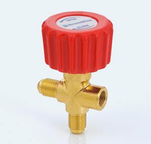 Valve rouge 1/4 de pouce en laiton 7/16-20 SAE 45 °   Manomètre de collecteur de réfrigérant 1100 PSI avec port BSP 1/8-28, Inde - Product Image 6