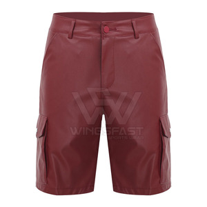 Pantalones cortos de cuero de alta calidad superventas a la venta, ropa informal hecha a medida, pantalones cortos de cuero para hombre para Uso en adultos - Product Image 3