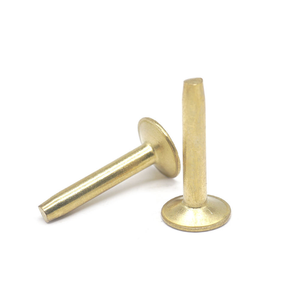 Rivet en laiton massif sur mesure pour le cuir, rivet à sertir à fond frais pour articles en cuir durables - Product Image 1