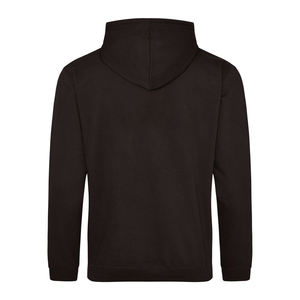 Sudadera con capucha negra de manga larga para hombre con logotipo personalizado al por mayor, Sudadera con capucha para gimnasio, Sudadera con capucha de algodón pesado de fabricantes al por mayor - Product Image 5