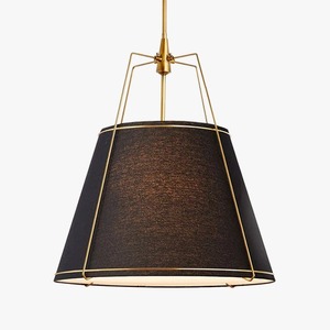 Arthur โคมไฟระย้าทรงกรวยสีดำสไตล์โมเดิร์นสำหรับตกแต่งบ้านที่หรูหราและให้แสงสว่างโดยรอบ - Product Image 1