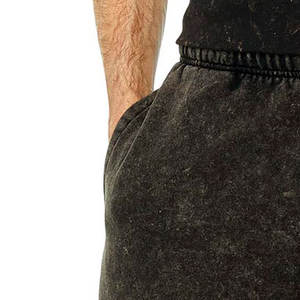 Shorts respirants de lavage à l'acide de produit tendance supérieur pour le dernier short de ceinture de cordon lourd de conception des hommes pour les hommes - Product Image 5