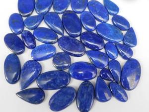 Cabujón de Lapislázuli Natural de Primera Calidad, Color Azul, Piedra Preciosa para Joyería Artesanal, Cabujón de Lapislázuli Hecho a Mano, Liso, Semiprecioso - Product Image 3