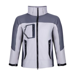 Custom Manufacturer <b>Men's</b> Fashion <b>Lightweight</b> Foldable Front Pocket Custom Logo Hooded Winter Softshell <b>Jacket</b> - Product Image 6