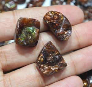 ดรูซี่ทรงหลังเบี้ยหินโมราไฟเม็กซิกันแบบหลวมสำหรับทำเครื่องประดับหินดรูซี่สโตนความสว่างสูงจากธรรมชาติ - Product Image 3