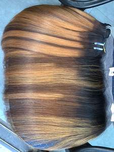 Pelucas de cierre de peluca recta de color piano de cabello humano con encaje fino HD natural - Product Image 2