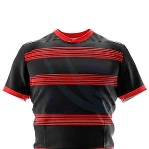 Ensembles d'uniformes de rugby pour hommes de qualité supérieure, impression de logo personnalisée, 100% polyester, séchage rapide, respirant - Product Image 6