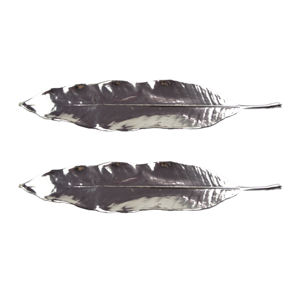 ของตกแต่งโต๊ะลายใบไม้เงางาม ดีไซน์ใหม่ ชุบเงิน ดีไซน์สวยงาม เหมาะสำหรับตกแต่งโต๊ะอาหารที่บ้าน ดีไซน์มาตรฐาน - Product Image 2